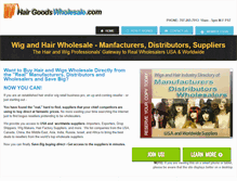 Tablet Screenshot of hairgoodswholesale.com